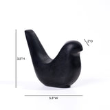 Black Marble Bird Statue - View 6