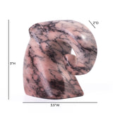 Marble Pink Elephant Statue - View 6