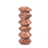 Marble Sunset Pink Cairn Tall Decorative Object - View 3