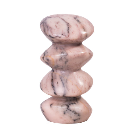 Marble Pink Cairn Decorative Object - View 3