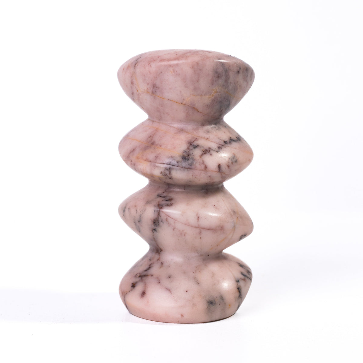 Marble Pink Cairn Decorative Object - View 4