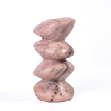 Marble Pink Cairn Decorative Object - View 5