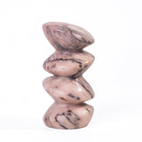 Marble Pink Cairn Decorative Object - View 1