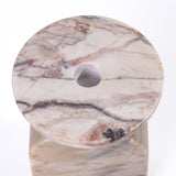 Marble White Brown Balanced Candle Holder - View 6