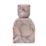 Marble White Brown Foundation Candle Holder - View 1