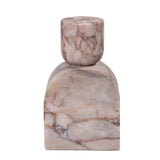 Marble White Brown Foundation Candle Holder - View 4