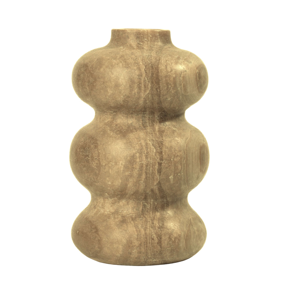 Marble Dark Onyx Swell Decorative Vase - View 4