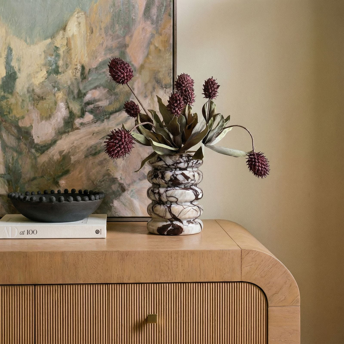 Marble Layered Decorative Vase - View 2