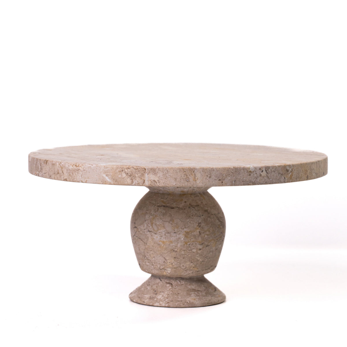 Natural Travertine Cake Stand - View 1