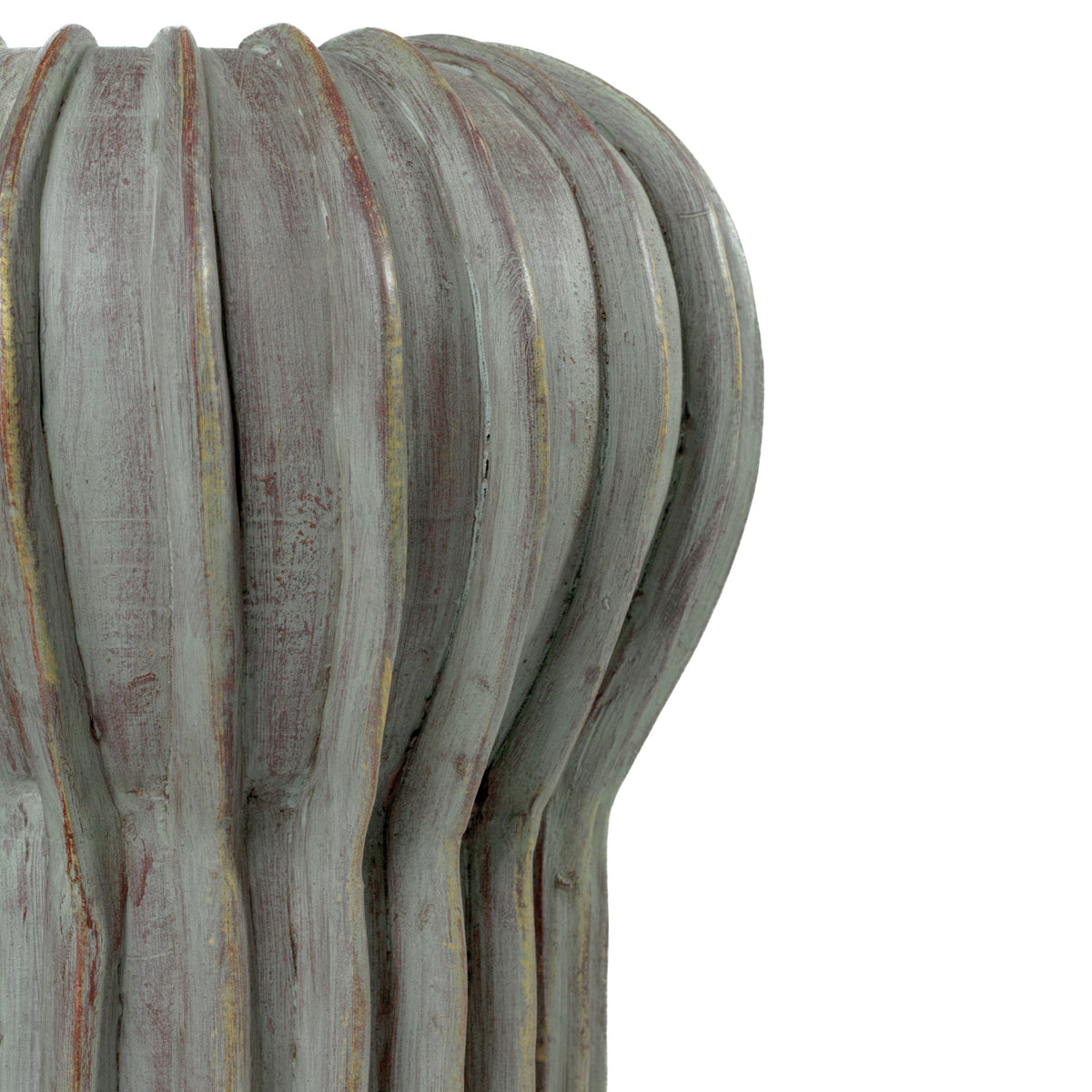 Visha Grey Green Terracotta Decorative Vase - View 5