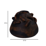 Visha Roped Dark Terracotta Decorative Vase - View 7