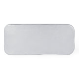 Athen 95" Grey Faux Stone Indoor / Outdoor Rectangular Dining Table