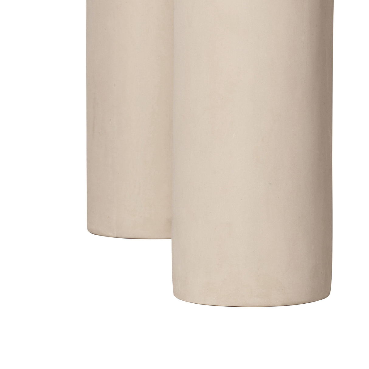 Barbara 47" Cream Textured Indoor / Outdoor Round Dining Table