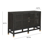 Amara 54" Woven Rattan Buffet