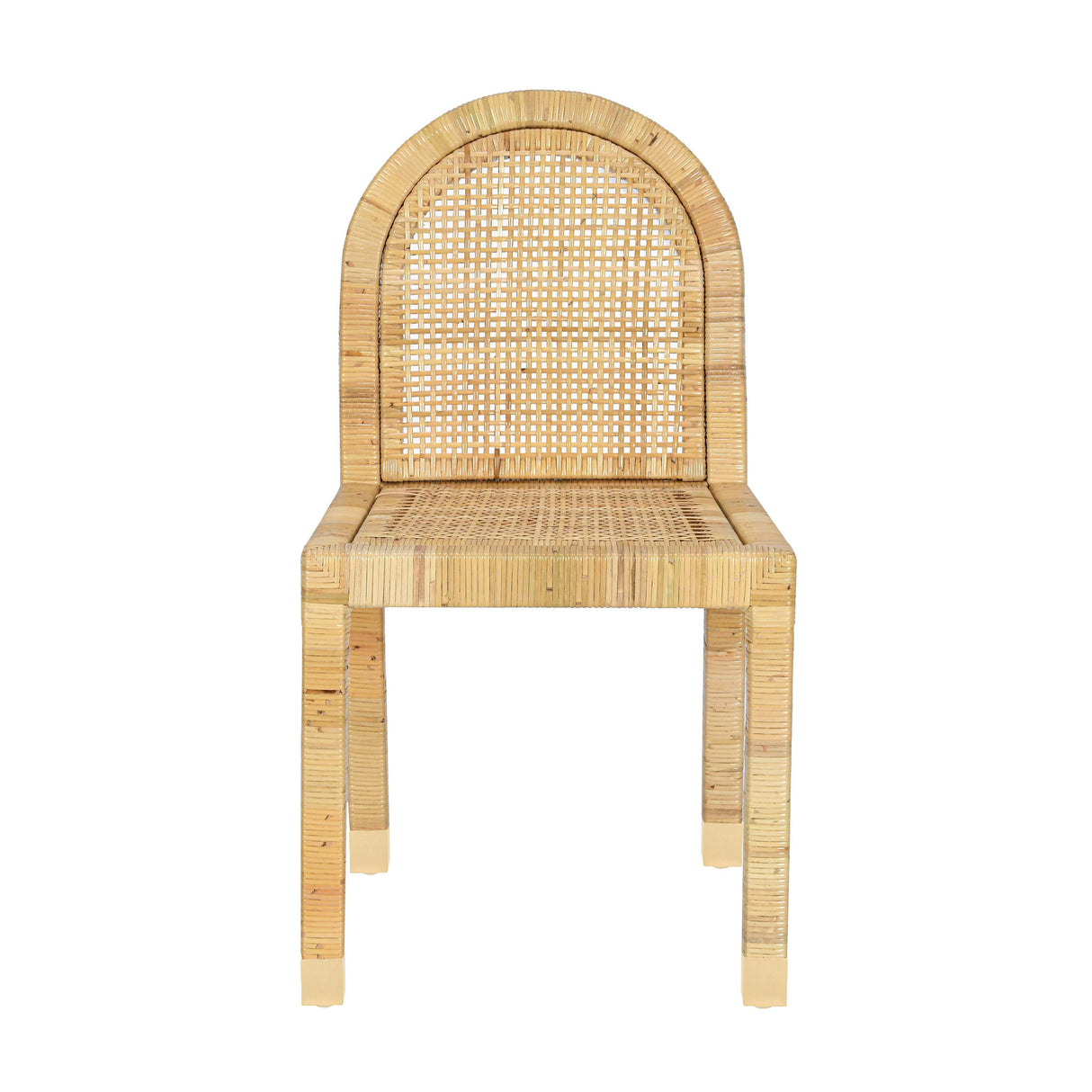 Amara Cream Linen Arched Dining Chair