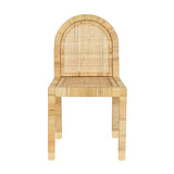 Amara Cream Linen Arched Dining Chair