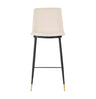Evora Velvet Counter Stool - Set of 2