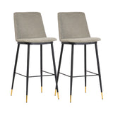 Evora Velvet Counter Stool - Set of 2