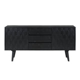 Valentina 59" Black Acacia Buffet