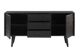 Valentina 59" Black Acacia Buffet