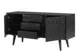 Valentina 59" Black Acacia Buffet