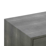 Pesce 25" Faux Shagreen 2-Drawer Nightstand - View 15