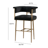 Astrid Velvet Stool