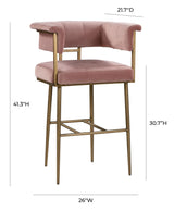 Astrid Velvet Stool