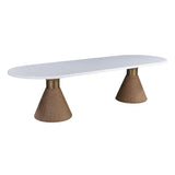 Rishi 120" Rope Oval Dining Table