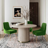 Beatrix Cognac Velvet Side Chair