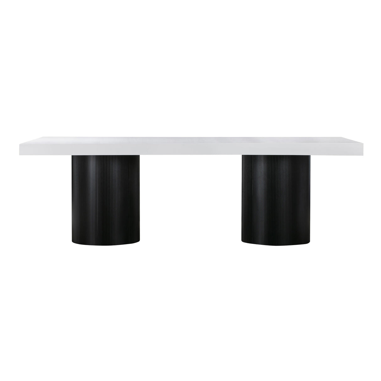 Nova 95" White Lacquer Rectangular Dining Table