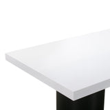 Nova 95" White Lacquer Rectangular Dining Table