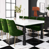 Beatrix Cognac Velvet Side Chair