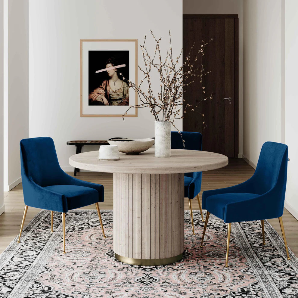 Beatrix Cognac Velvet Side Chair