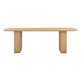 Akiba 96" Natural Ash & Rattan Rectangular Dining Table