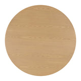 Akiba 47" Natural Ash & Rattan Round Dining Table