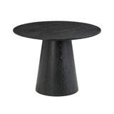Sahara 41" Black Oak Round Dining Table