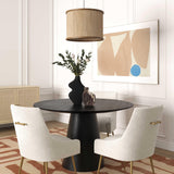 Sahara Round Oak Dining Table (41"-60") - View 9
