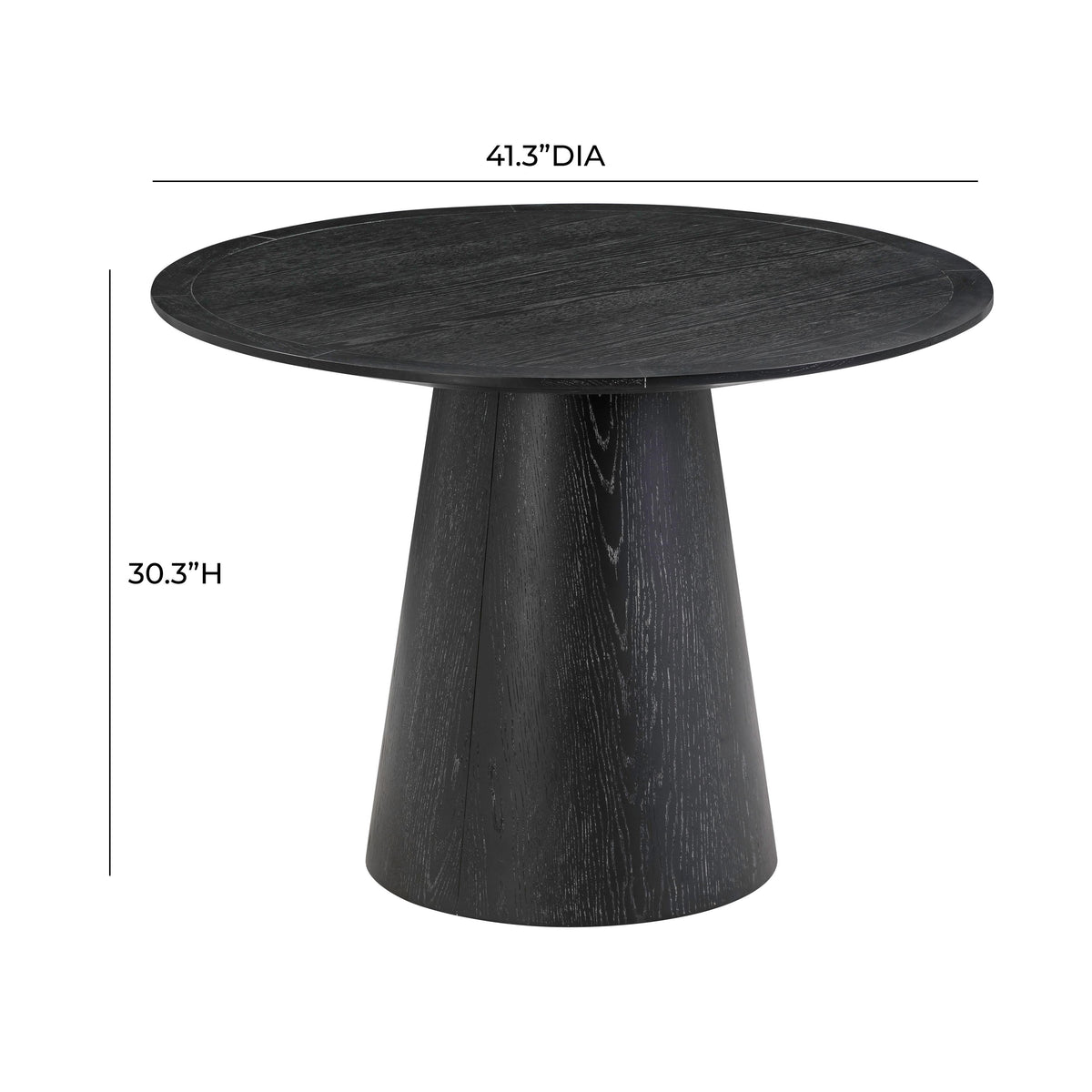 Sahara Round Oak Dining Table (41"-60") - View 13