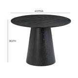Sahara Round Oak Dining Table (41"-60") - View 13