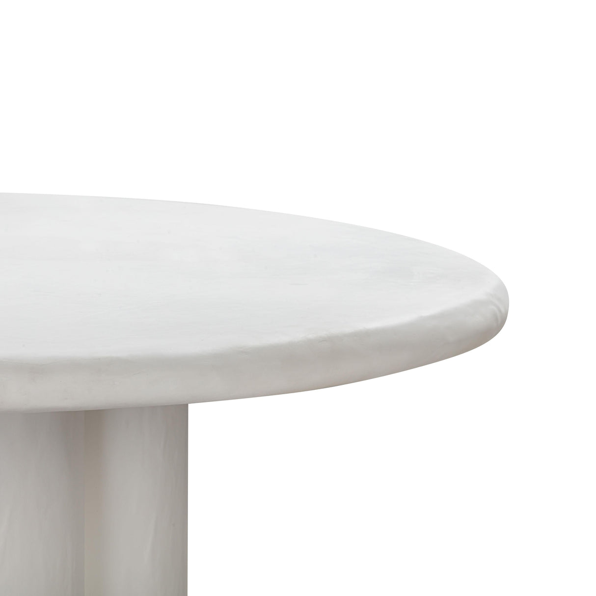 Elika 59" Faux Plaster Indoor / Outdoor Round Dining Table