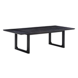 Shiloh 102" Black Ash Rectangular Dining Table