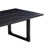 Shiloh 102" Black Ash Rectangular Dining Table