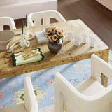 Brandyss 90" Natural Burl Rectangular Dining Table