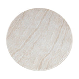Cynthia Travertine Concrete Indoor / Outdoor 54 inch Round Dining Table