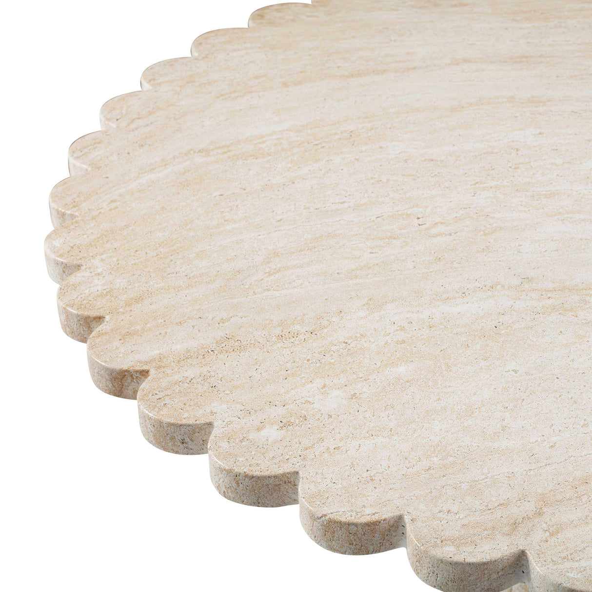 Blossom Washed Travertine Finish Indoor / Outdoor 54 inch Round Dining Table
