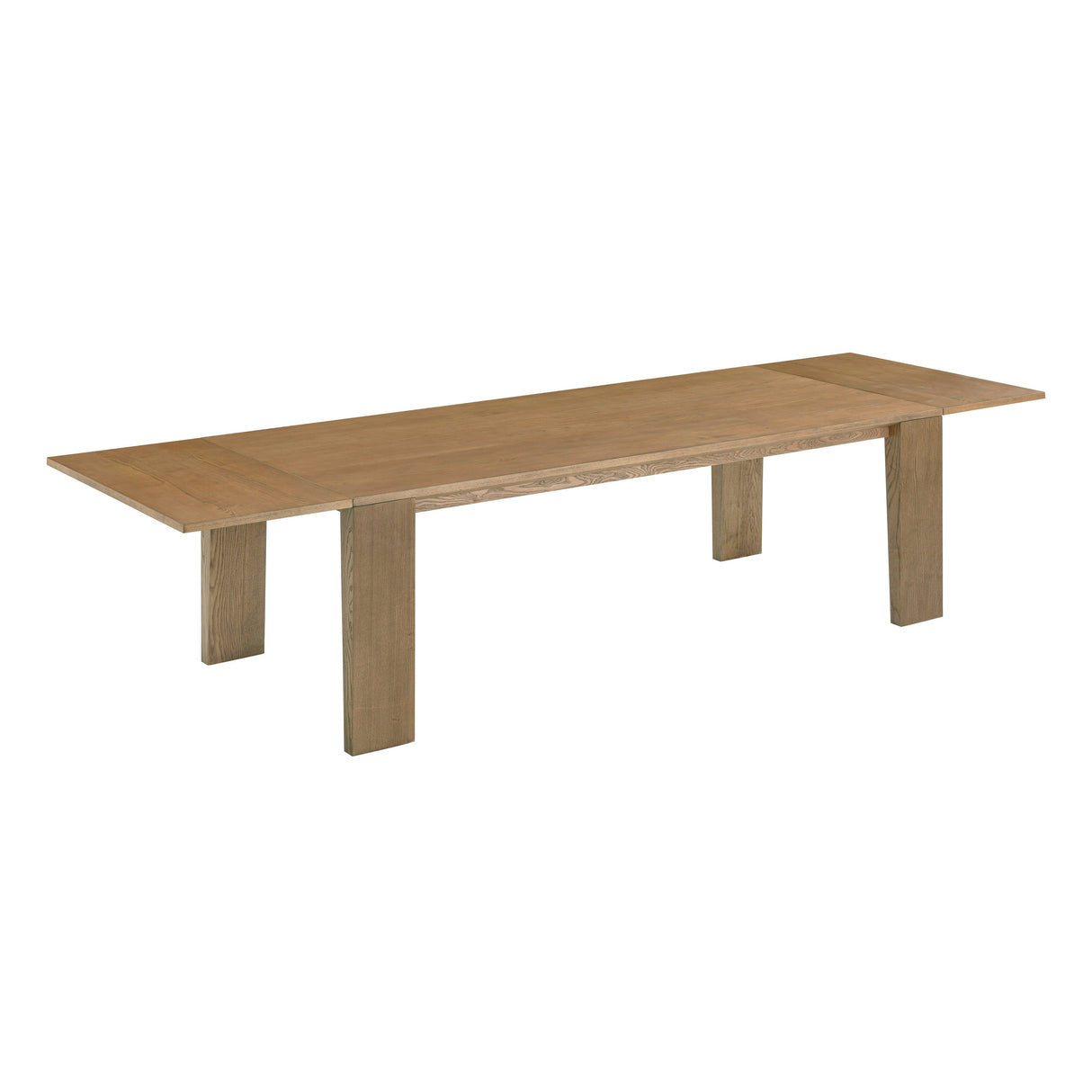 Polly 90"-130" Natural Ash Extendable Rectangular Dining Table