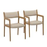 Ari Cream Performance Vegan Leather Dining Chair - Set of 2