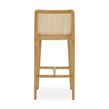 Gerri Performance Tweed and Rattan Counter Stool