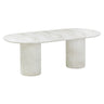 Brut 86" Concrete Patterned Indoor/Outdoor 86" Oval Dining Table